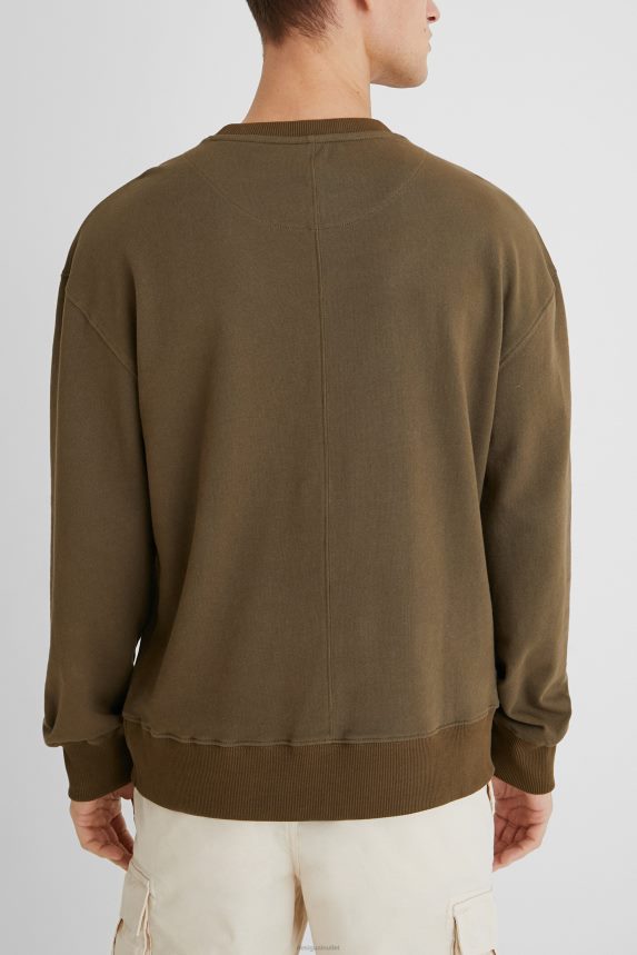 Men DesigualOversize sweatshirt asymmetric hem Clothing 68X2401596