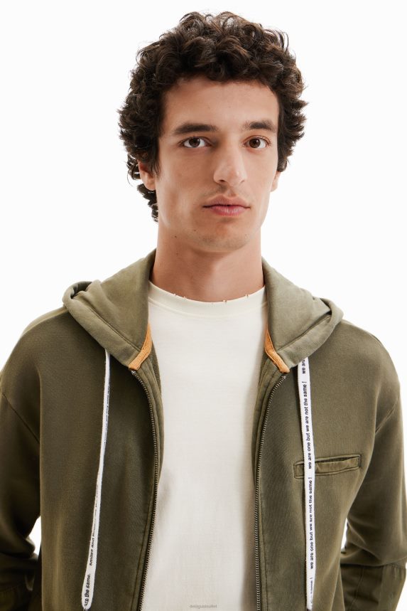 Men DesigualZip-up hoodie Clothing 68X2401556