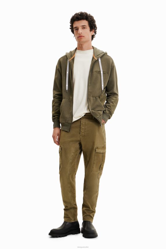 Men DesigualZip-up hoodie Clothing 68X2401556