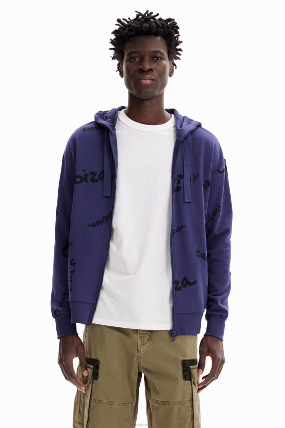 Men DesigualZip-up hoodie Clothing 68X2401666
