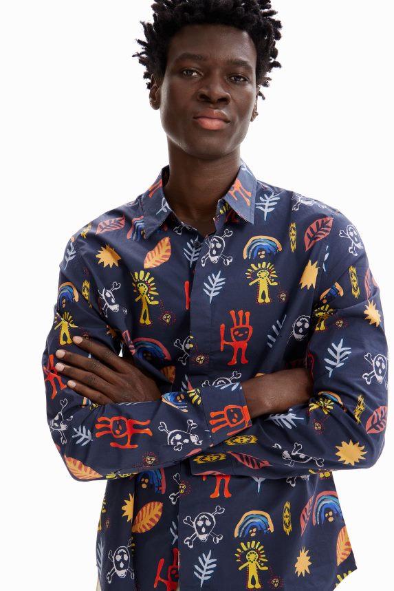 Men DesigualArty poplin shirt Clothing 68X2401615