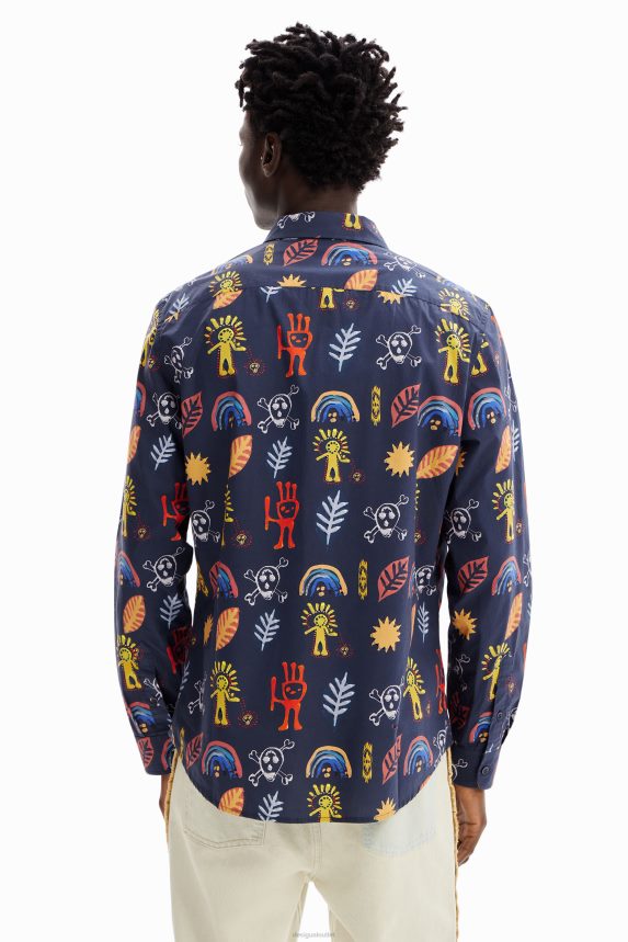 Men DesigualArty poplin shirt Clothing 68X2401615