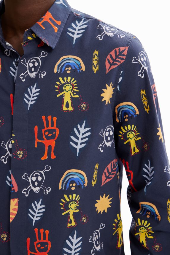 Men DesigualArty poplin shirt Clothing 68X2401615