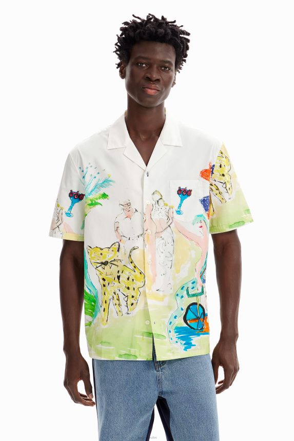 Men DesigualArty resort shirt Clothing 68X2401619