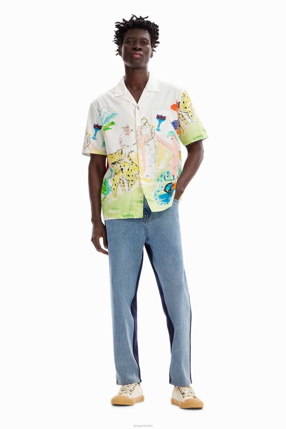 Men DesigualArty resort shirt Clothing 68X2401619