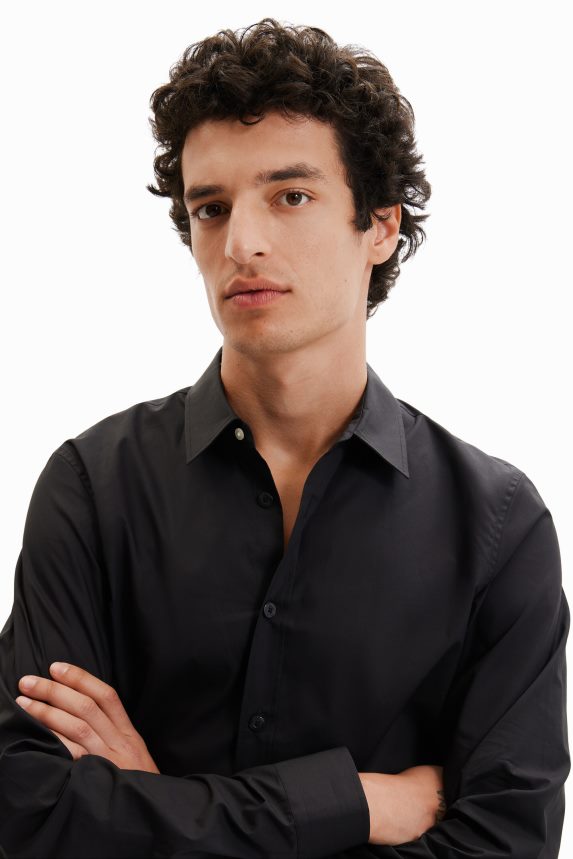 Men DesigualBasic shirt with contrasting details Clothing 68X2401606