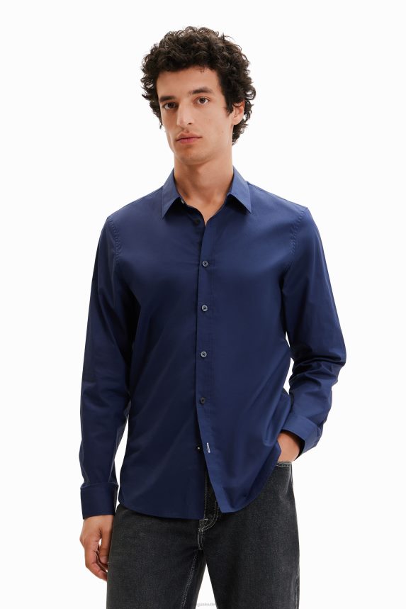 Men DesigualBasic shirt with contrasting details Clothing 68X2401654