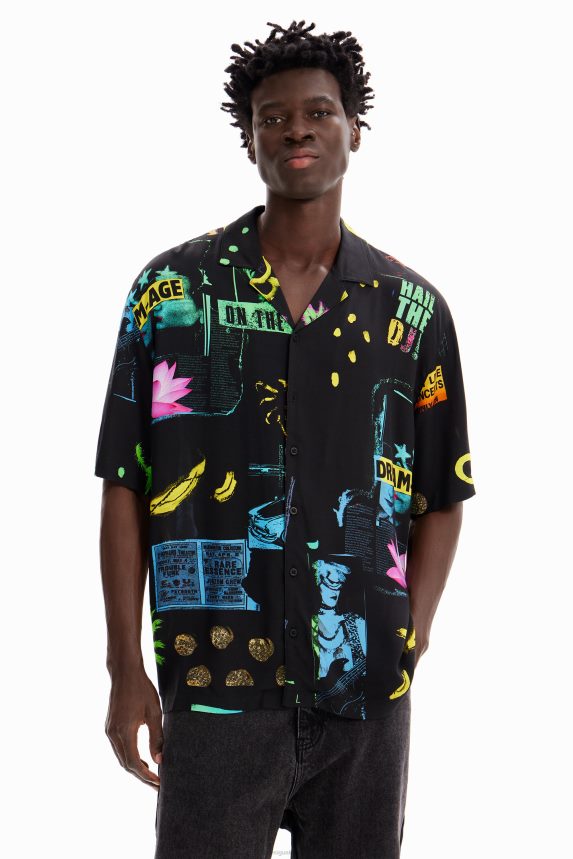 Men DesigualCollage resort shirt Clothing 68X2401620