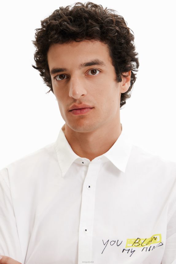 Men DesigualContrasting message shirt Clothing 68X2401550