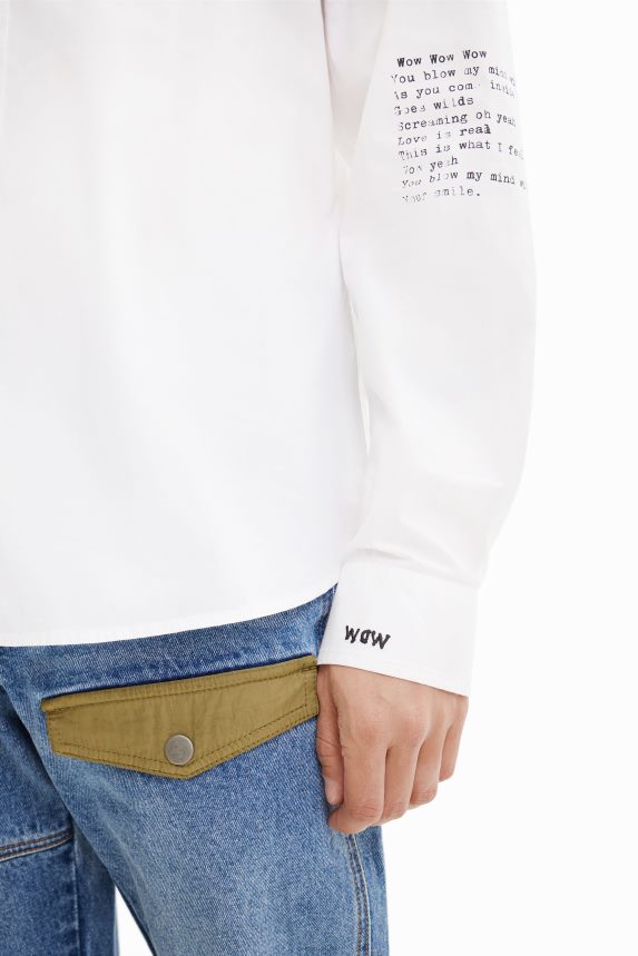 Men DesigualContrasting message shirt Clothing 68X2401550