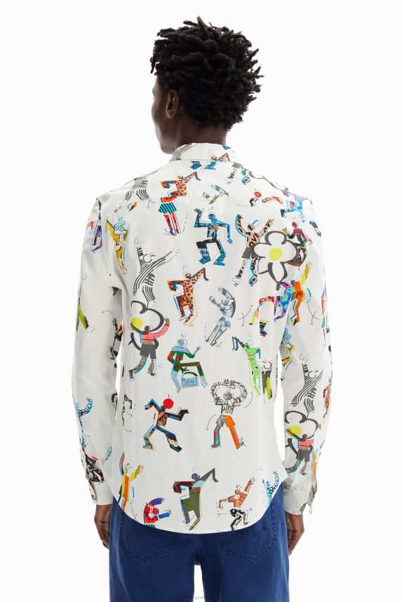 Men DesigualDancing figures shirt Clothing 68X2401549