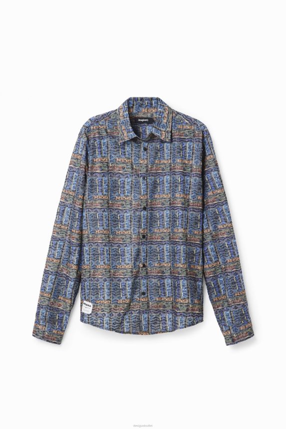 Men DesigualEmbroidered arty logo shirt Clothing 68X2401543