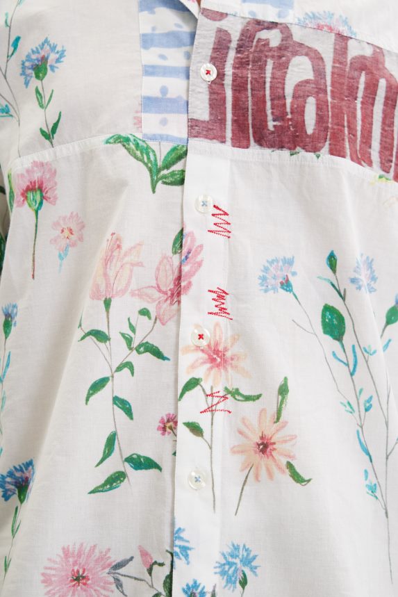 Men DesigualFloral voile shirt Clothing 68X2401533