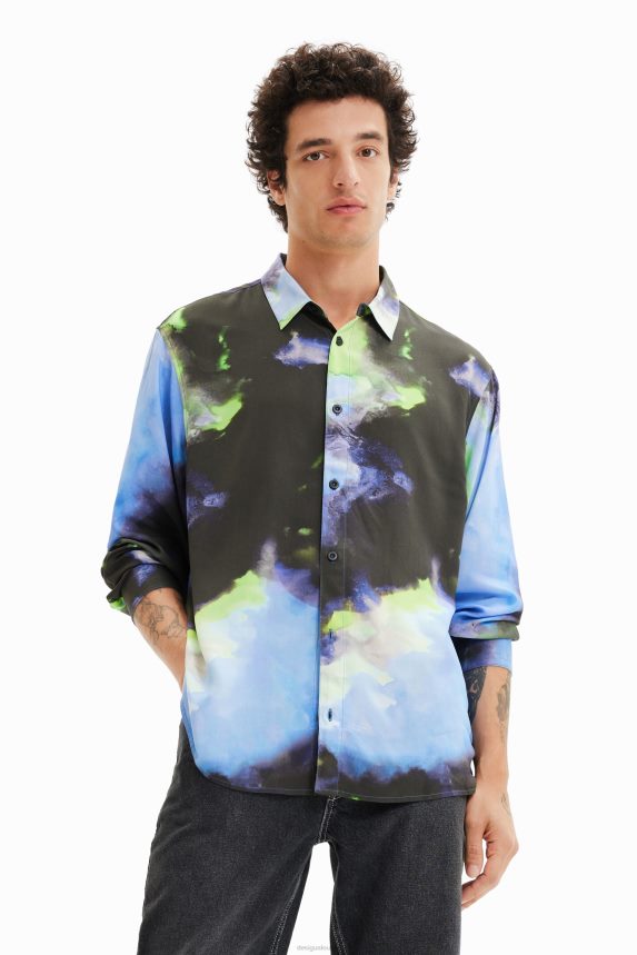 Men DesigualFlowing long-sleeve shirt Clothing 68X2401580