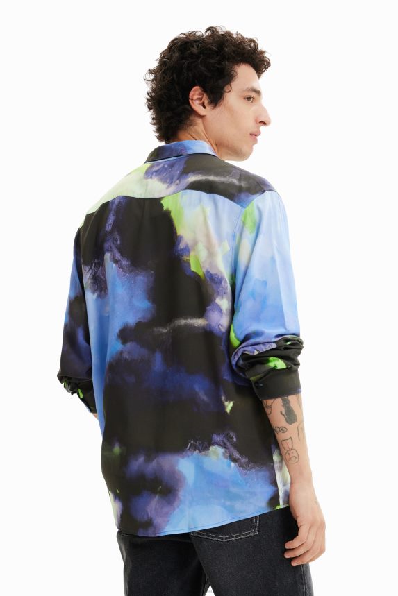 Men DesigualFlowing long-sleeve shirt Clothing 68X2401580