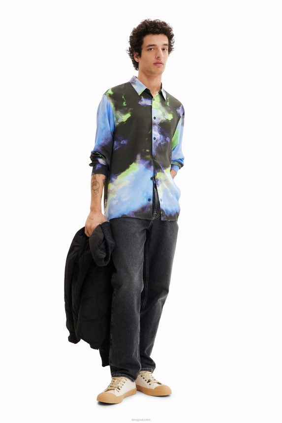 Men DesigualFlowing long-sleeve shirt Clothing 68X2401580