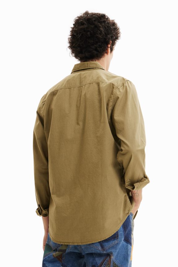 Men DesigualLong-sleeve embroidered shirt Clothing 68X2401595