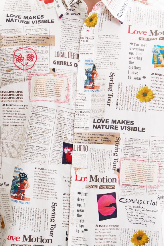 Men DesigualLong-sleeve newspaper shirt Clothing 68X2401539