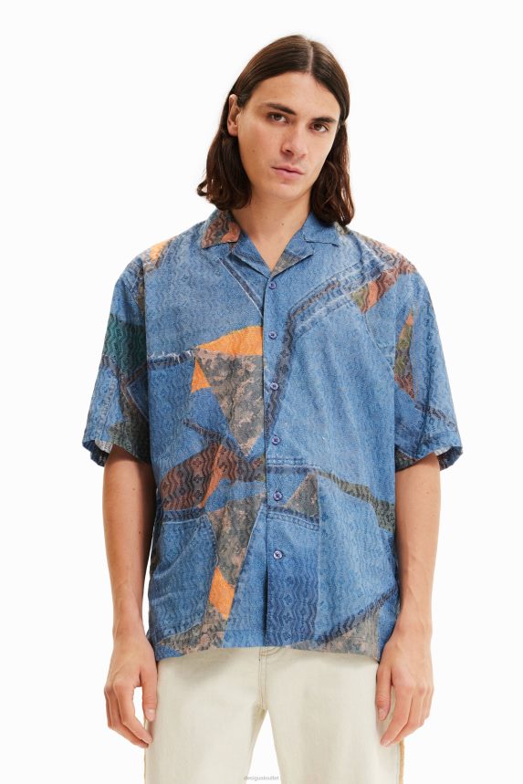 Men DesigualPatchwork resort shirt Clothing 68X2401565