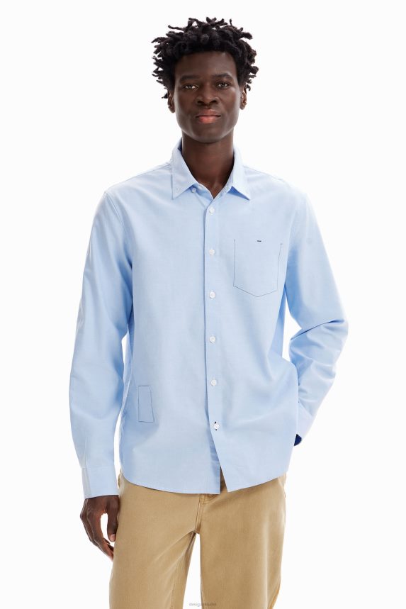 Men DesigualPlain stitching shirt Clothing 68X2401597