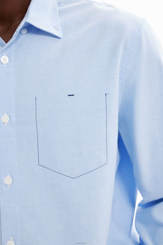 Men DesigualPlain stitching shirt Clothing 68X2401597