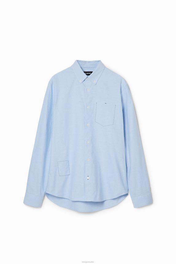 Men DesigualPlain stitching shirt Clothing 68X2401597