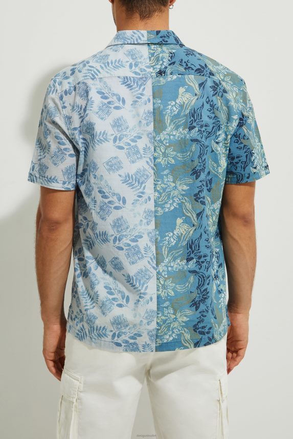 Men DesigualShort sleeve shirt flowers Clothing 68X2401697