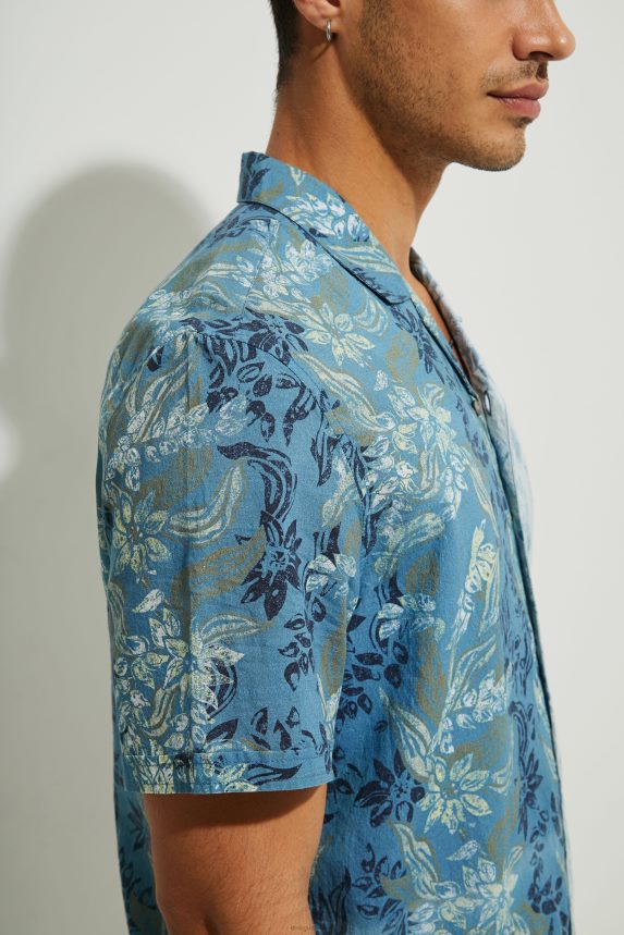 Men DesigualShort sleeve shirt flowers Clothing 68X2401697