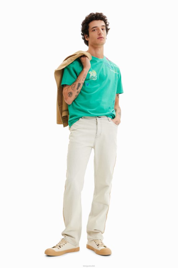 Men DesigualArty embroidered T-shirt Clothing 68X2401570