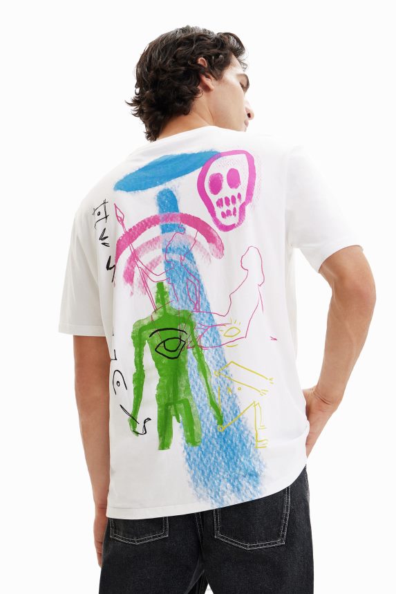 Men DesigualArty illustration T-shirt Clothing 68X2401523