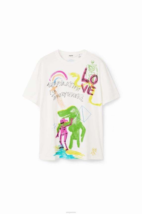 Men DesigualArty illustration T-shirt Clothing 68X2401523