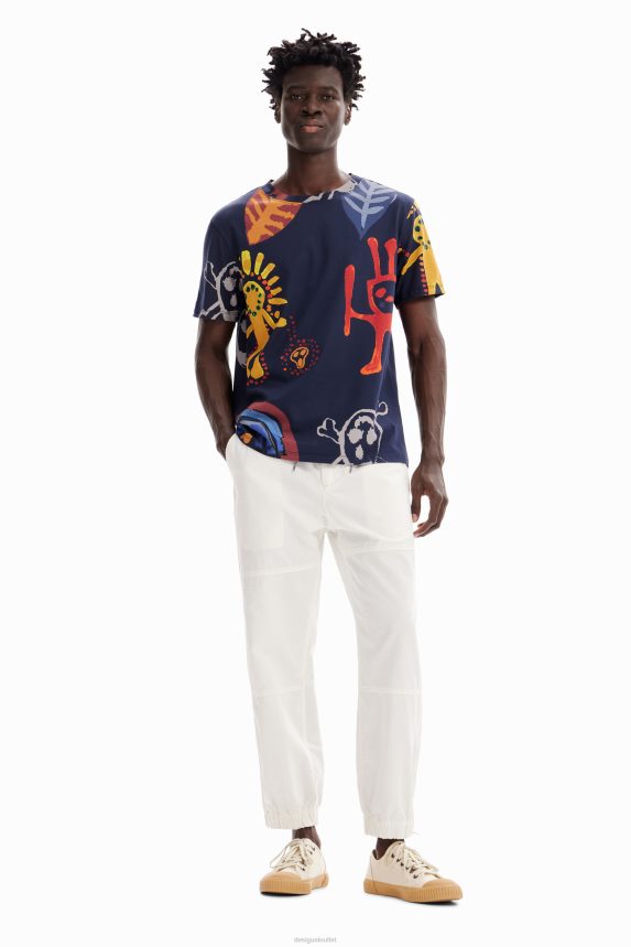 Men DesigualArty illustrations T-shirt Clothing 68X2401682