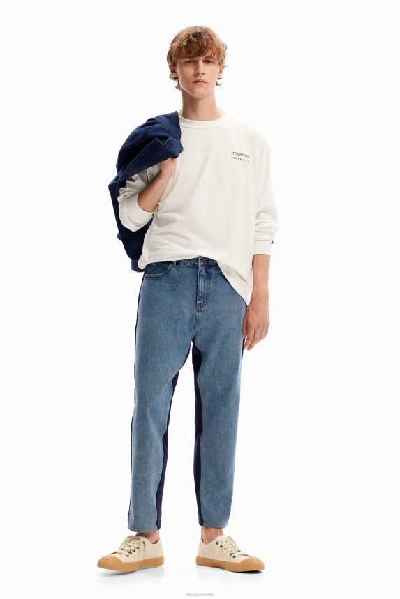 Men DesigualArty messages T-shirt Clothing 68X2401634