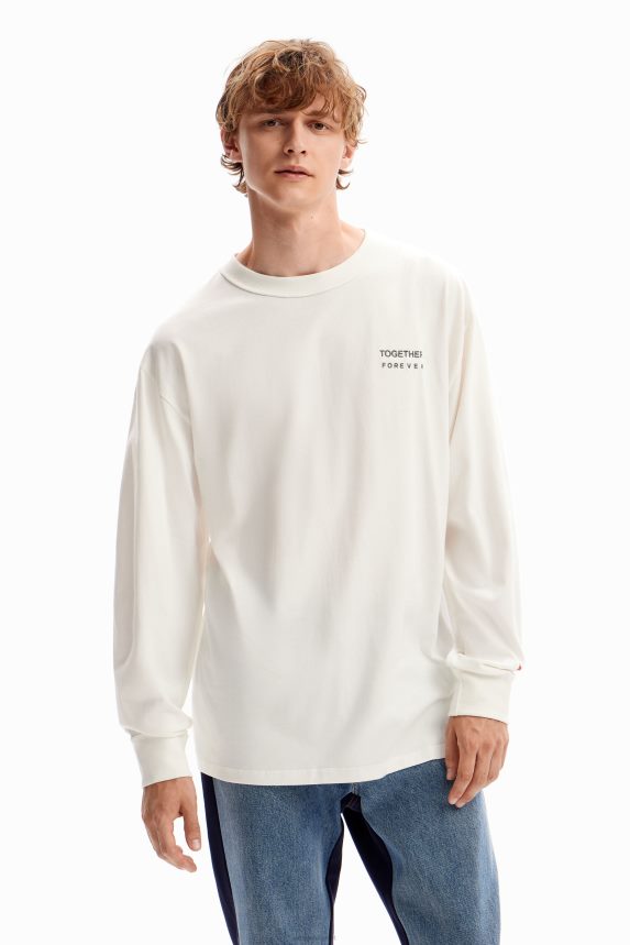 Men DesigualArty messages T-shirt Clothing 68X2401634