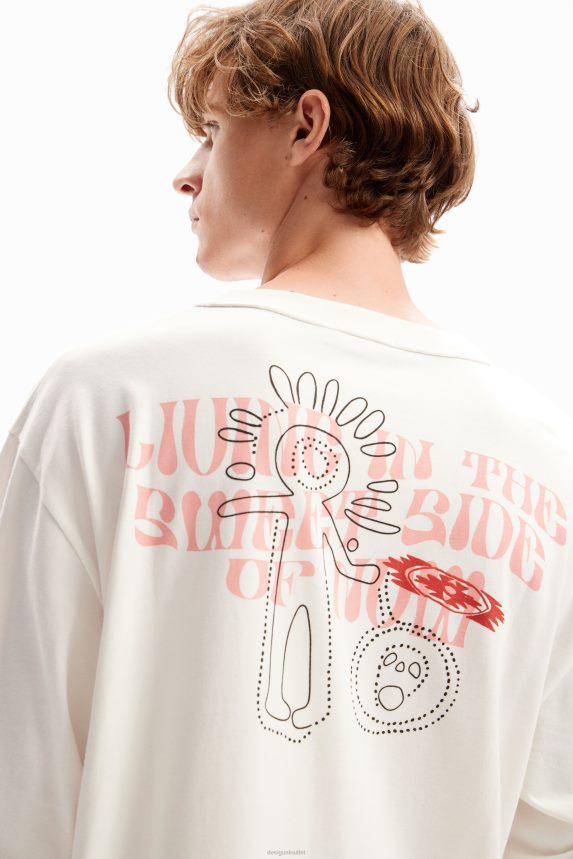 Men DesigualArty messages T-shirt Clothing 68X2401634