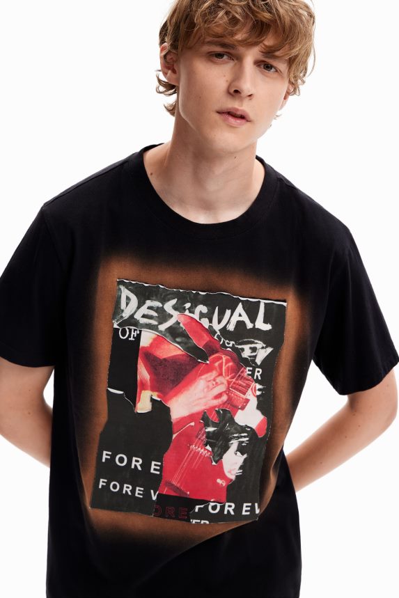 Men DesigualCollage patch T-shirt Clothing 68X2401618