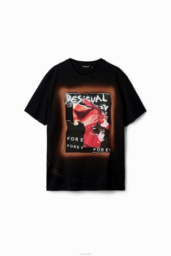 Men DesigualCollage patch T-shirt Clothing 68X2401618