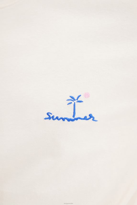 Men DesigualEmbroidered plain T-shirt Clothing 68X2401646