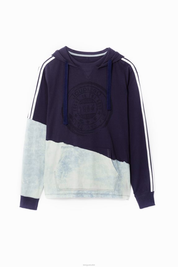 Men DesigualHybrid T-shirt hood Clothing 68X2401563