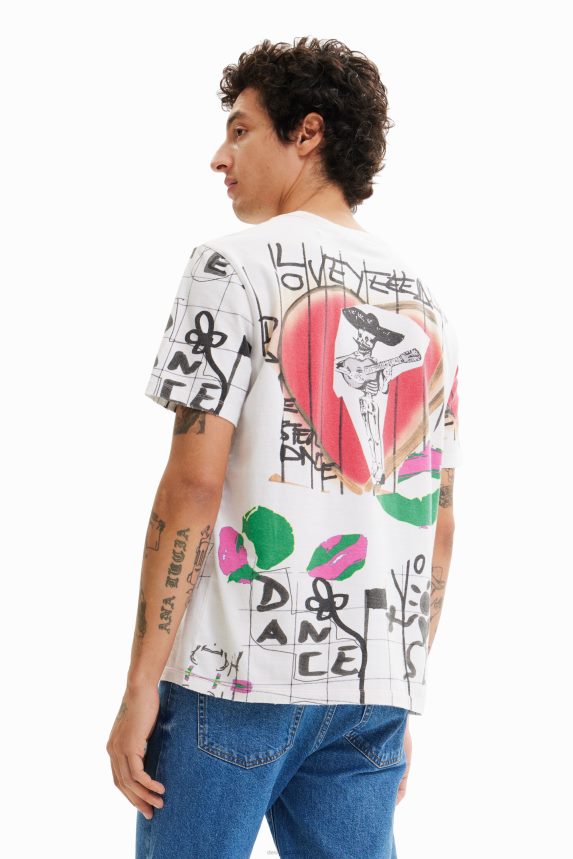 Men DesigualIllustration T-shirt Clothing 68X2401576