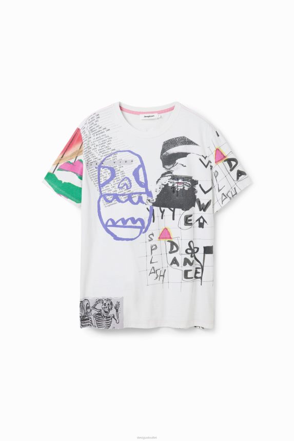 Men DesigualIllustration T-shirt Clothing 68X2401576