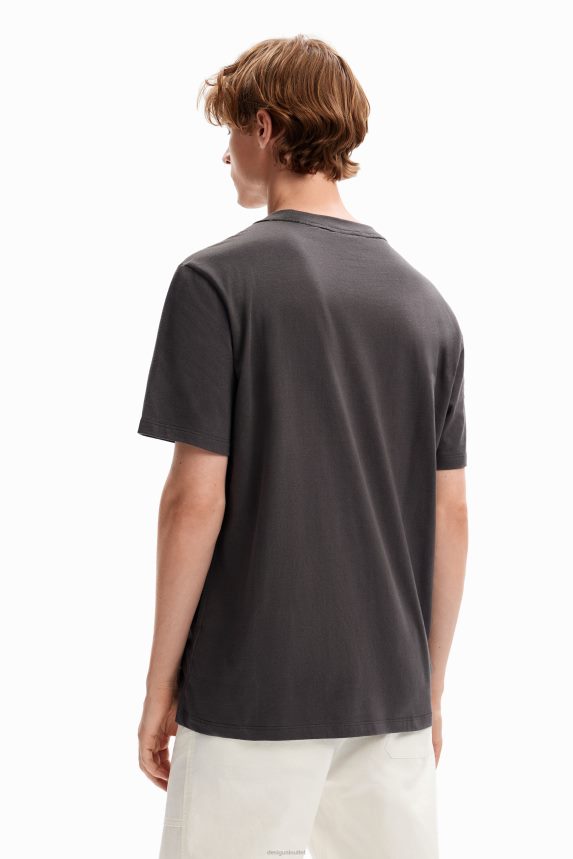 Men DesigualNewspaper patch T-shirt Clothing 68X2401664