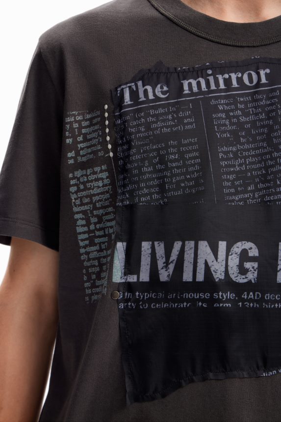 Men DesigualNewspaper patch T-shirt Clothing 68X2401664