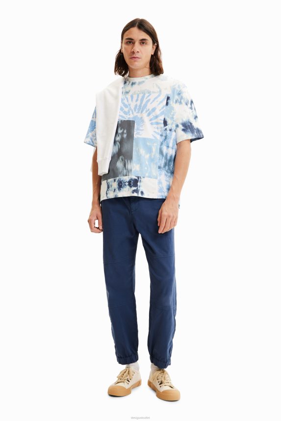 Men DesigualPatchwork tie-dye T-shirt Clothing 68X2401516