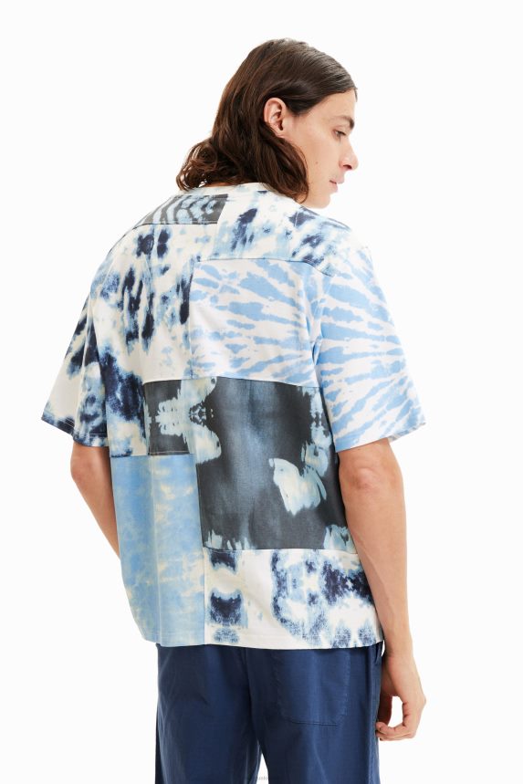Men DesigualPatchwork tie-dye T-shirt Clothing 68X2401516