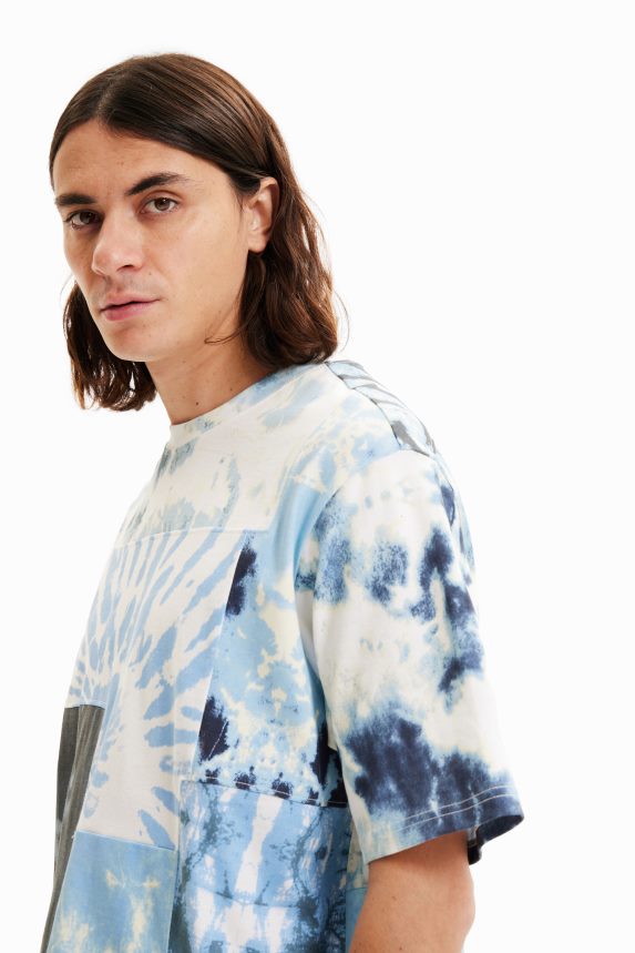Men DesigualPatchwork tie-dye T-shirt Clothing 68X2401516