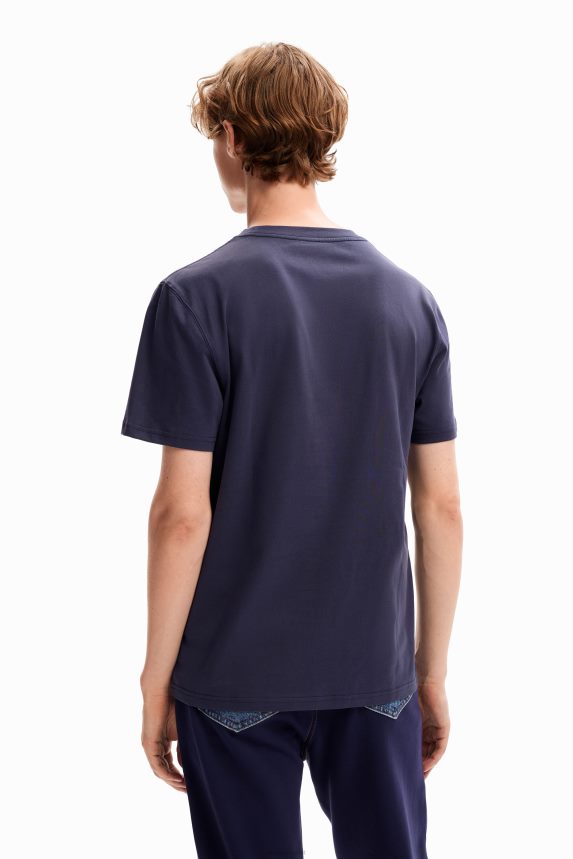 Men DesigualPlain pocket T-shirt Clothing 68X2401610
