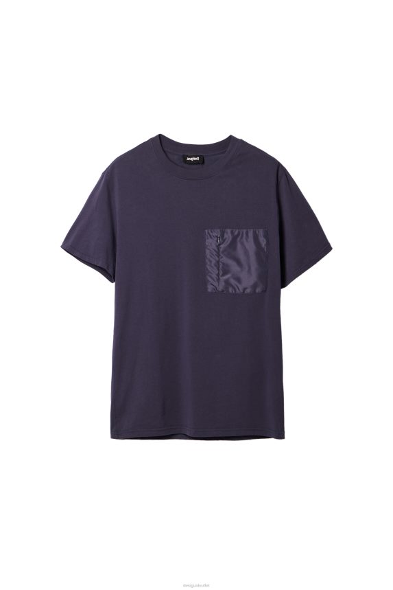 Men DesigualPlain pocket T-shirt Clothing 68X2401610