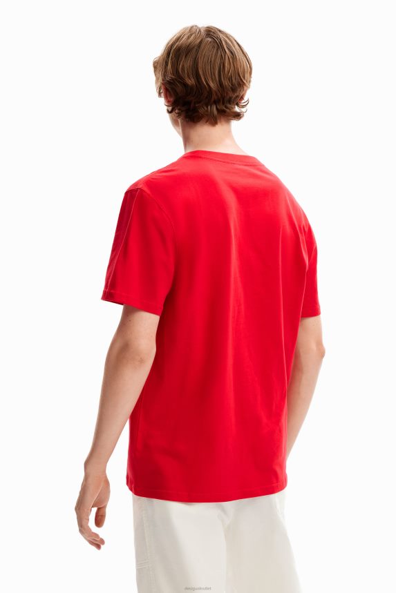 Men DesigualPlain pocket T-shirt Clothing 68X2401611