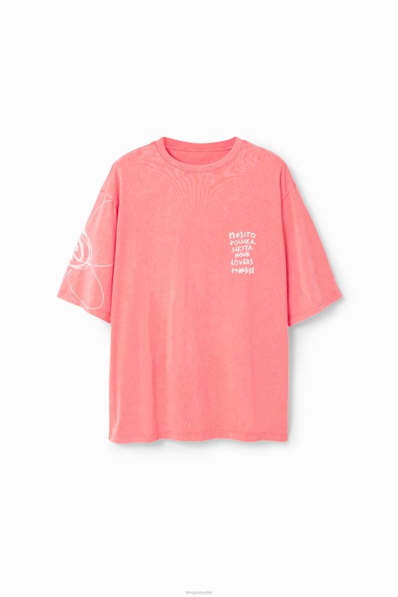 Men DesigualRelaxed acid-wash T-shirt Clothing 68X2401594